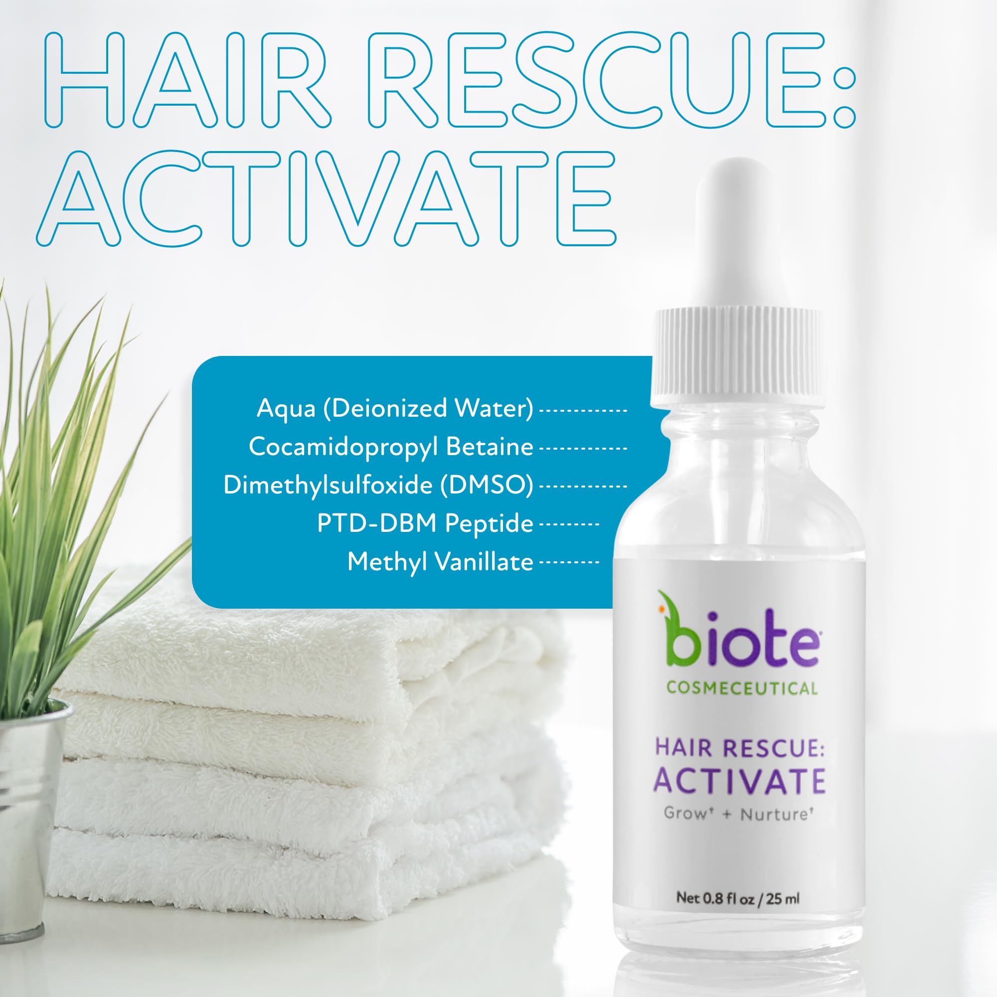 Amazon.com : Biote Cosmeceuticals - HAIR RESCUE: ACTIVATE - Grow +